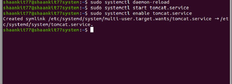 Tạo dịch vụ Tomcat với Systemd