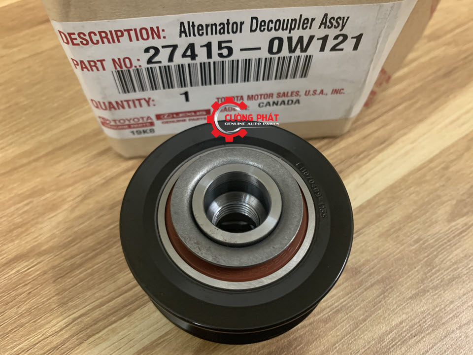 Puly-may-phat-Toyota-Camry-2-5-274150W120-274150W121 Cận cảnh puly máy phát Camry 2.5 chính hãng