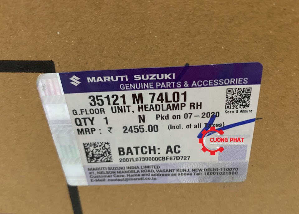 Den-pha-Suzuki-Swift-2014-35121M74L01 Mã đèn pha Swift 2014 chính hãng