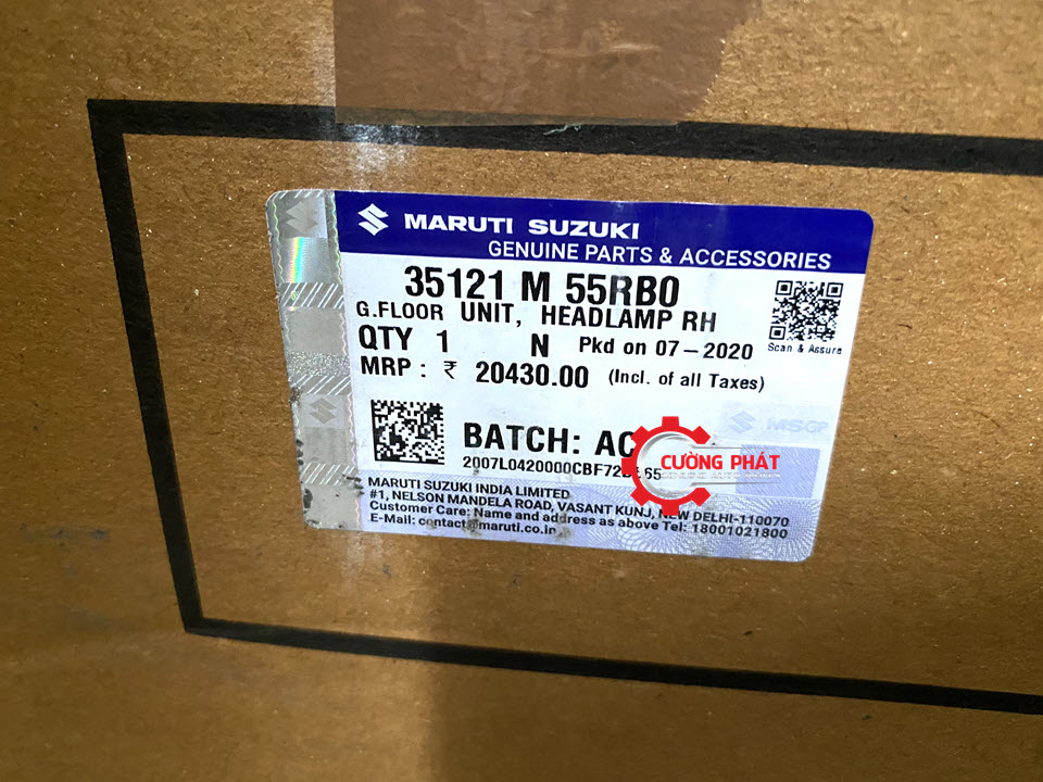 Mã đèn pha Swift 2019, 2020 chính hãng