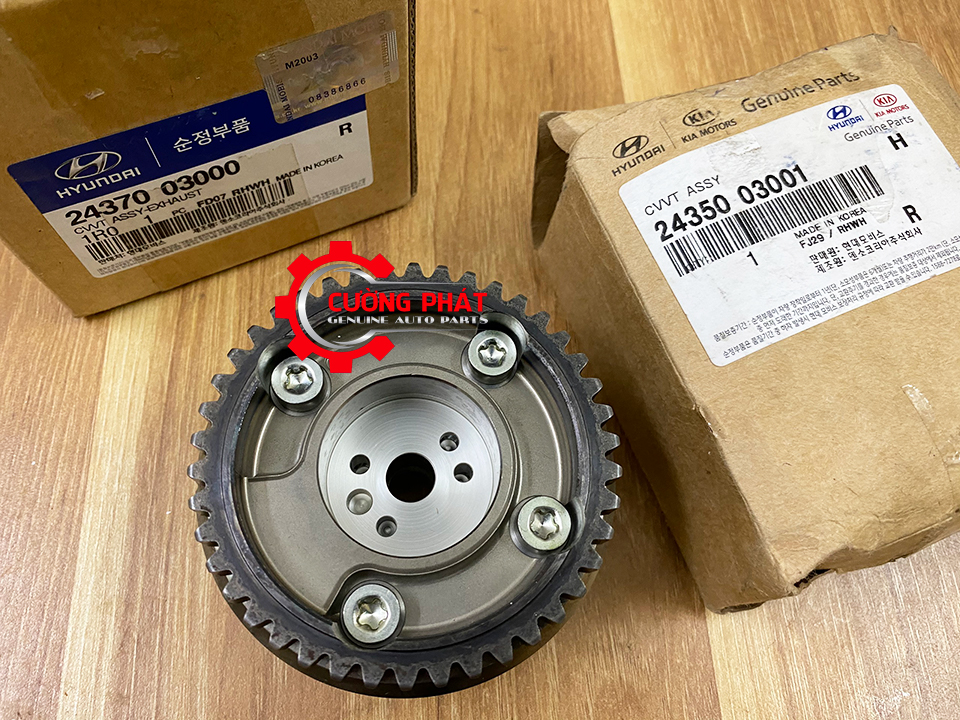 Nhong-cam-hut-xa-Hyundai-Accent-I20-Morning-2437003000-2435003001 (4) Tem mã nhông cam hút xả Accent, I20, Morning chính hãng