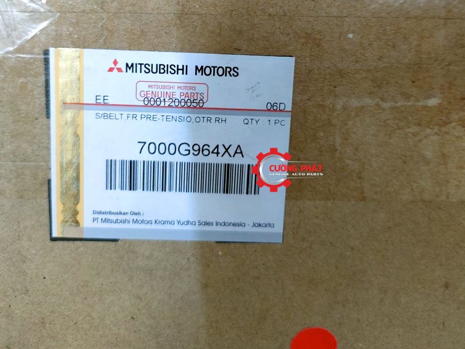 Day-dai-an-toan-Mitsubishi-Xpander-Xpander-Cross-7000G964XA-7000G965XA Mã dây đai an toàn Xpander, Xpander Cross chính hãng