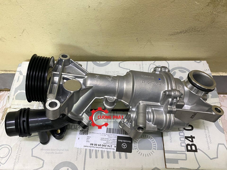 Bom-nuoc-dong-co-Mercedes-Benz-E300-GLC300-A2742000900 (3) Cận cảnh bơm nước động cơ Merc E300, GLC300 chính hãng