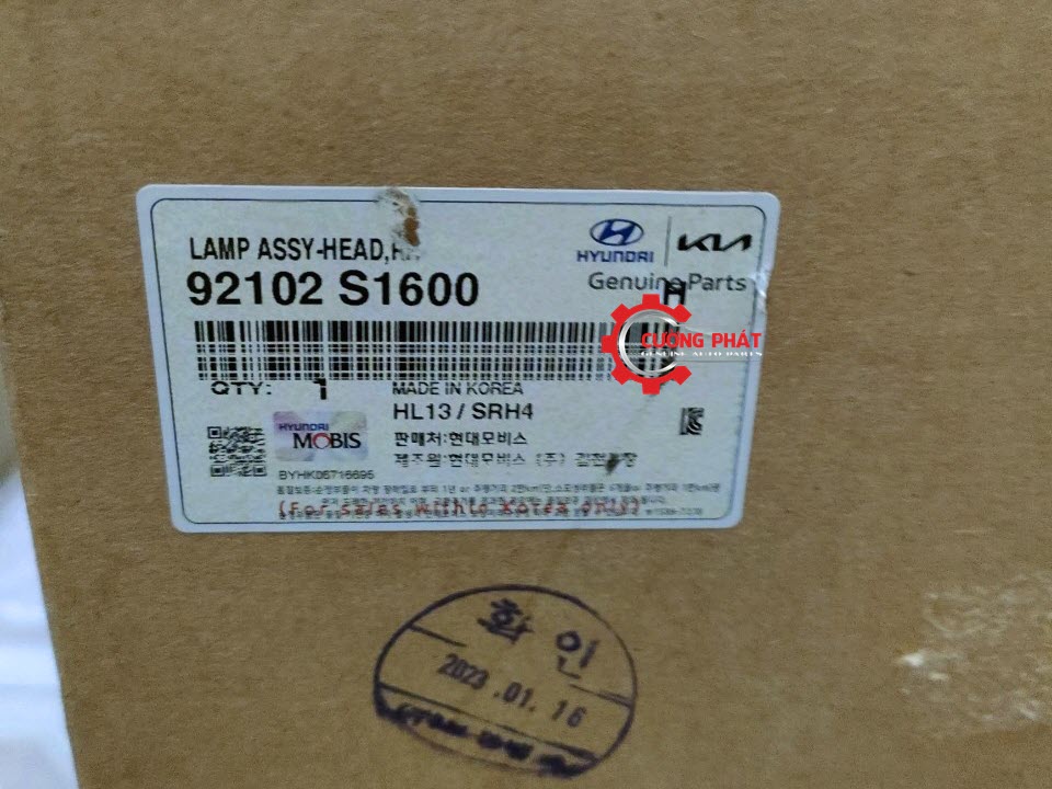 Den-pha-Hyundai-Santafe-2021-2023-92102S1600 Mã đèn pha Santafe 2021-2023 chính hãng