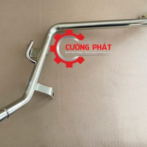 Góc chụp cận cảnh ống nước sắt sau máy Attrage, Mirage 2014-2024