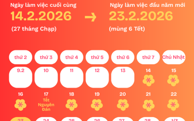 Thông báo nghỉ tết Nguyên Đán Bính Ngọ 2026